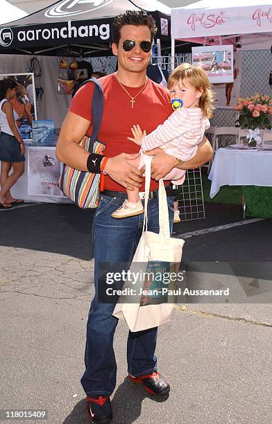 Antonio Sabato Jr. And daughter Mina Bree during Silver Spoon Hollywood Buffet - Day One at Private Estate in Hollywood, California, United States.