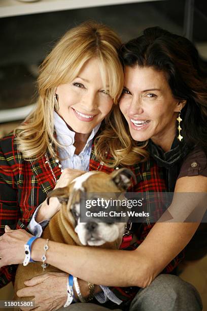 Deidre Hall and Janice Dickinson during 2007 Silver Spoon Golden Globes Suite - Day 2 in Los Angeles, California, United States.