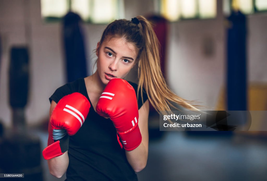 Boxen im Fitnessstudio