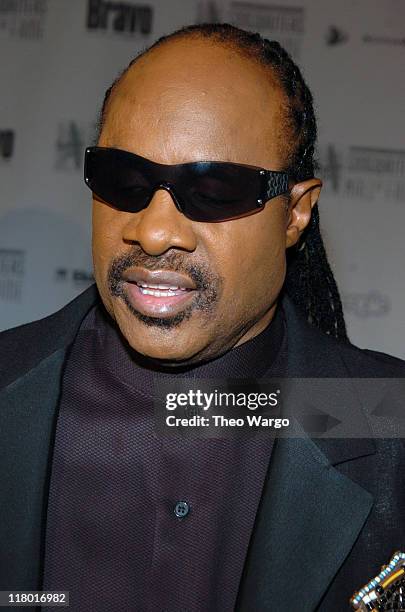 Stevie Wonder during 35th Annual Songwriters Hall of Fame Awards Induction - Arrivals at Mariott Marquis Hotel in New York City, New York, United...