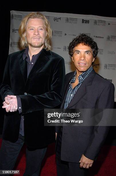 Daryl Hall and John Oates during 35th Annual Songwriters Hall of Fame Awards Induction - Arrivals at Mariott Marquis Hotel in New York City, New...