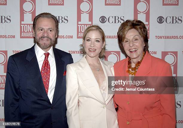 Barry Weissler, Christina Applegate and Fran Weissler