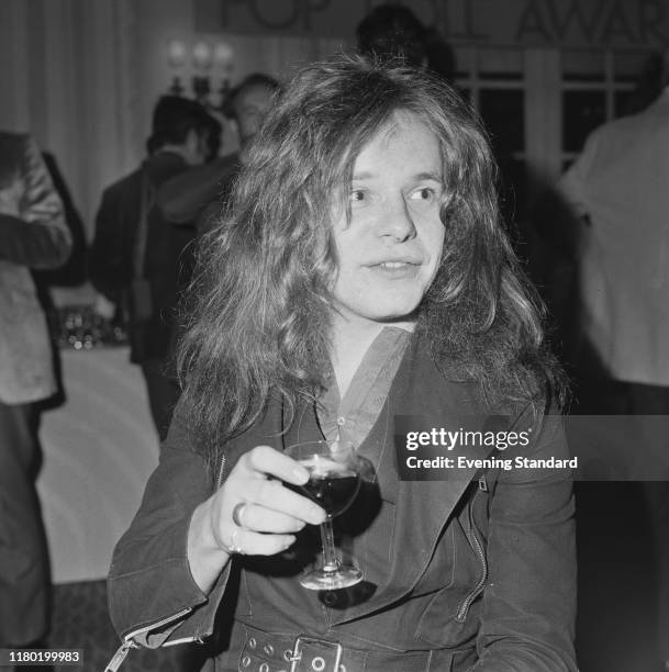 English guitarist Paul Kossoff of rock group Free attends the annual Melody Maker Pop Poll Music Awards in London on 16th September 1970.