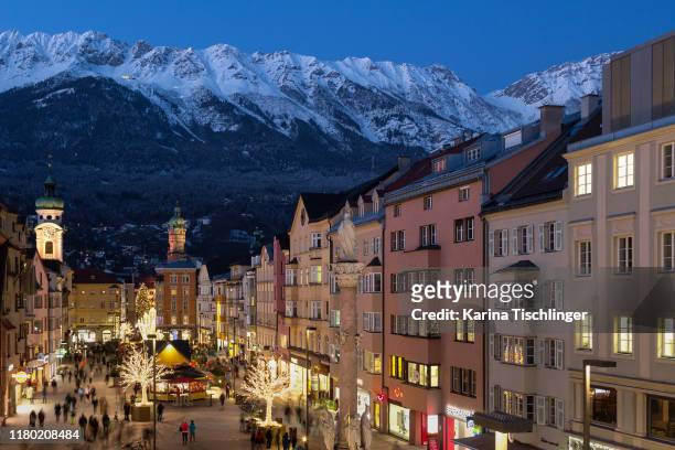 innsbruck - austria winter stock pictures, royalty-free photos & images