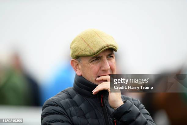 Trainer Fergal O'Brien at Exeter Racecourse on October 10, 2019 in Exeter, England.