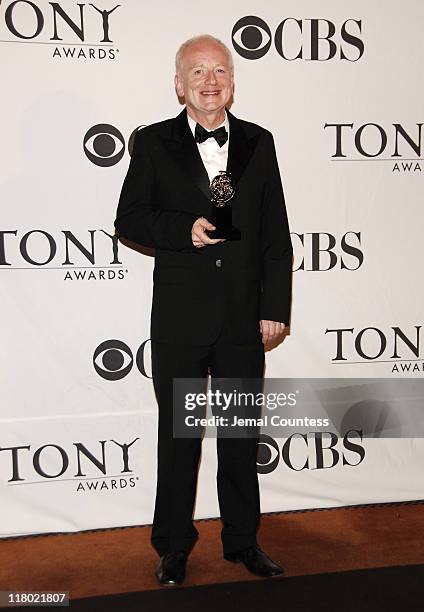 Ian McDiarmid, winner of Best Performance by a Featured Actor in a Play for Faith Healer