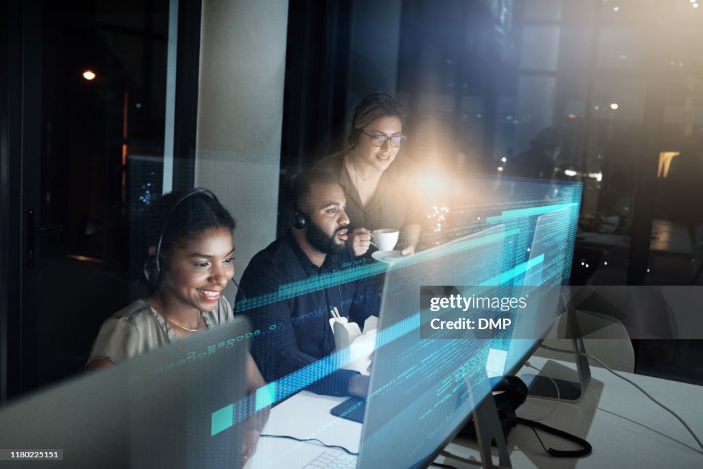 Arbeiten an der Suche nach einer Lösung