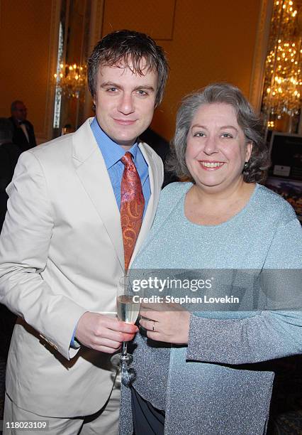 Manoel Felciano and Jayne Houdyshell during 60th Annual Tony Awards - Cocktail Celebration at The Waldorf Astoria in New York City, New York, United...