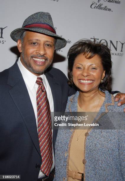 Ruben Santiago-Hudson and Leslie Uggams during 60th Annual Tony Awards - Cocktail Celebration at The Waldorf Astoria in New York City, New York,...