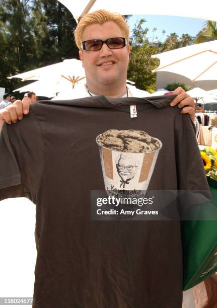 Jason Davis during KFC Retro T's Promote Colonel Scholar's Program - Day 1 at private residence in Los Angeles, California, United States.