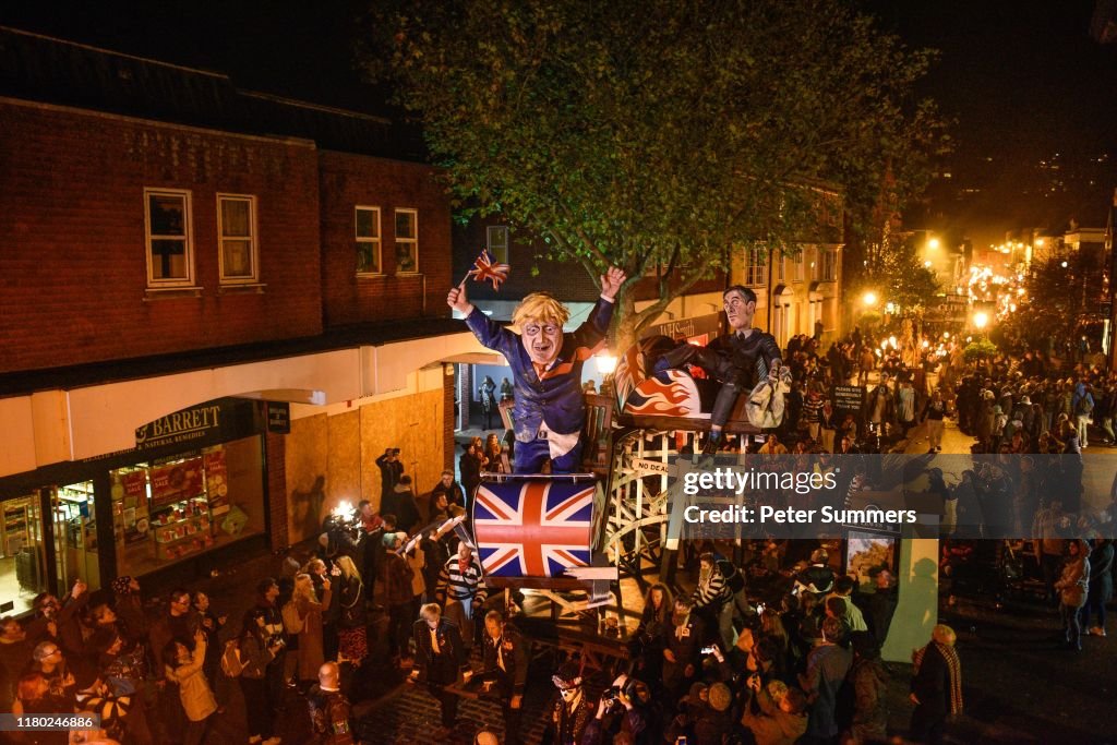 Lewes Bonfire Societies Put On Annual November 5th Display