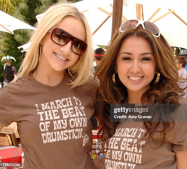 Shannon Bex and Aundrea Fimbres of Danity Kane during KFC Retro T's Promote Colonel Scholar's Program - Day 1 at private residence in Los Angeles,...