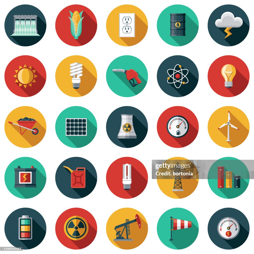 Energy & Power Icon Set