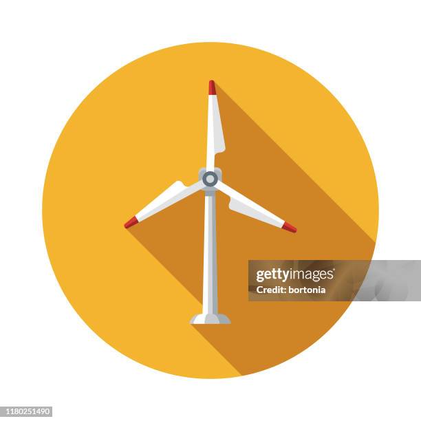 ilustraciones, imágenes clip art, dibujos animados e iconos de stock de icono de energía de turbina de viento - molino de viento