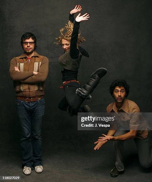 Jemaine Clement, Loren Horsley and Taika Waititi during 2007 Sundance Film Festival - "Eagle vs. Shark" Portraits at Delta Sky Lodge in Park City,...