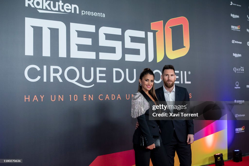 'Messi10 By Cirque Du Soleil' Premiere In Barcelona
