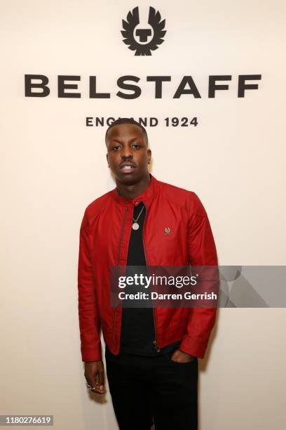 Jamal Edwards attends the Belstaff Flagship Opening On Regent Street at London on October 10, 2019 in London, England.