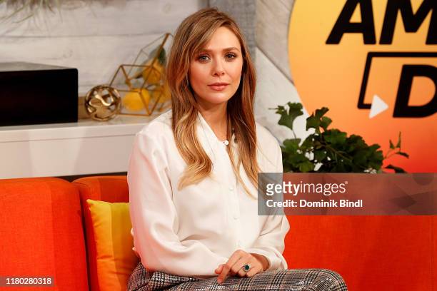 Elizabeth Olsen attends BuzzFeed's "AM To DM" on October 10, 2019 in New York City.