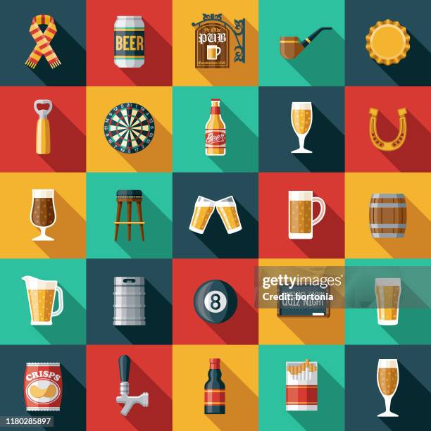 ilustrações, clipart, desenhos animados e ícones de jogo antiquado do ícone do pub - beer glass