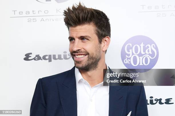 Gerard Pique attends 'Hombres Esquire' 2019 awards at the Kapital Club on October 10, 2019 in Madrid, Spain.