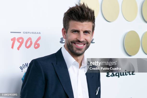 Barcelona soccer player Gerard Pique attends the 'Hombres Esquire' 2019 awards at Kapital Theater on October 10, 2019 in Madrid, Spain.
