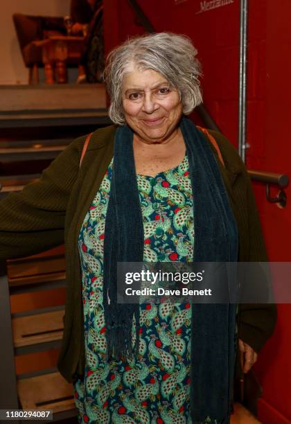 Miriam Margolyes attends the press night performance of "Sydney & The Old Girl" at The Park Theatre on November 5, 2019 in London, England.