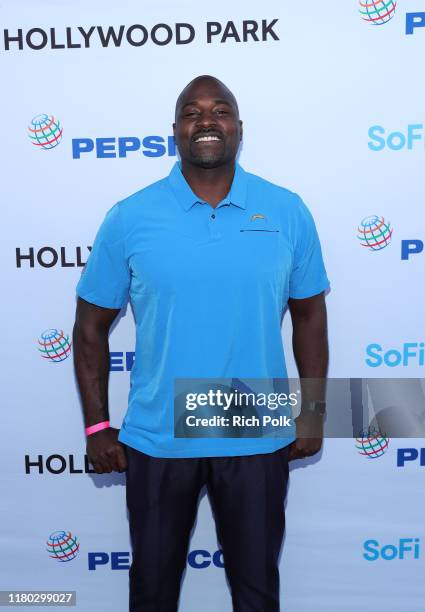 Marcellus Wiley attends the PepsiCo SoFi Stadium and Hollywood Park Partnership Inaugural Tailgate Celebration on October 10, 2019 in Inglewood,...