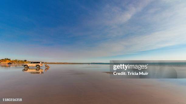 sunset at cable beach broome - cable beach stock-fotos und bilder