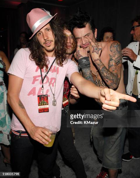 Cisco Adler of Whitestarr and Tommy Lee during 2006 VH1 Rock Honors - Backstage at Mandalay Bay Hotel and Casino in Las Vegas, Nevada, United States.