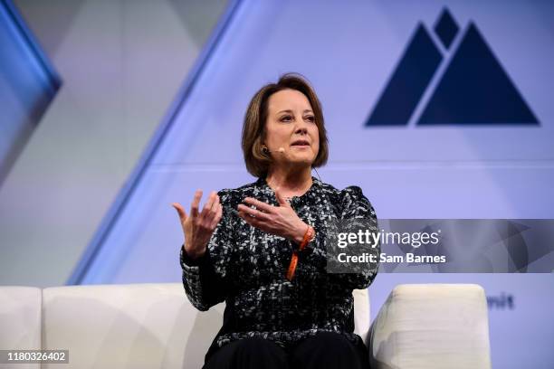 November 2019; Lori Fink, Chief Legal Officer, Xandr, on binate.io Stage during day two of Web Summit 2019 at the Altice Arena in Lisbon, Portugal.