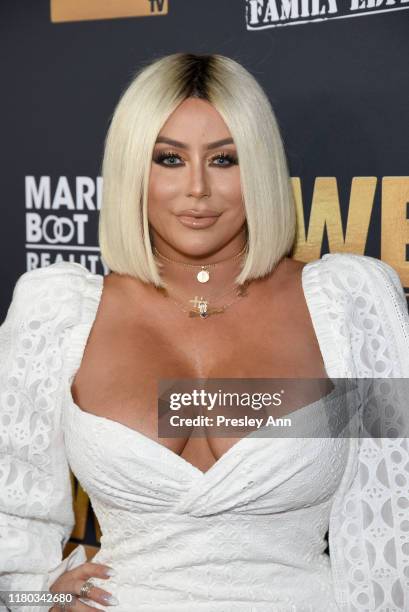 Aubrey O'Day attends WE tv Celebrates the 100th Episode of the "Marriage Boot Camp" reality stars franchise and the premiere of "Marriage Boot Camp...