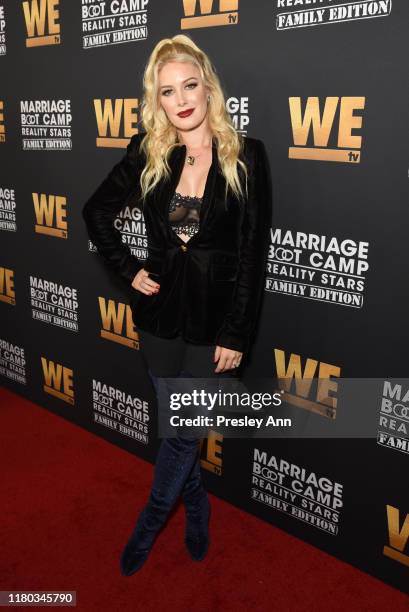 Heidi Montag attends WE tv Celebrates the 100th Episode of the "Marriage Boot Camp" reality stars franchise and the premiere of "Marriage Boot Camp...