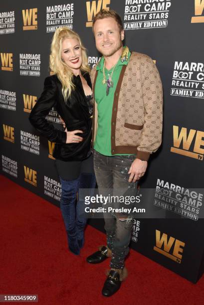 Heidi Montag and Spencer Pratt attend WE tv Celebrates the 100th Episode of the "Marriage Boot Camp" reality stars franchise and the premiere of...