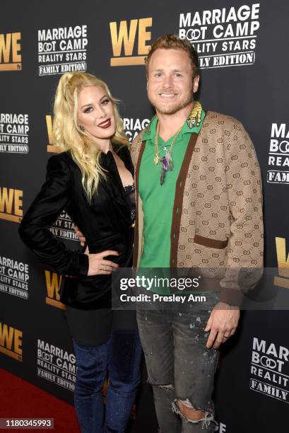 Heidi Montag and Spencer Pratt attend WE tv Celebrates the 100th Episode of the "Marriage Boot Camp" reality stars franchise and the premiere of...