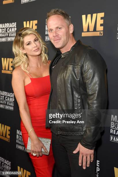 Alexis Bellino and Drew Bohn attends WE tv Celebrates the 100th Episode of the "Marriage Boot Camp" reality stars franchise and the premiere of...