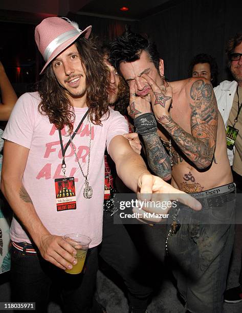 Cisco Adler of Whitestarr and Tommy Lee during 2006 VH1 Rock Honors - Backstage at Mandalay Bay Hotel and Casino in Las Vegas, Nevada, United States.