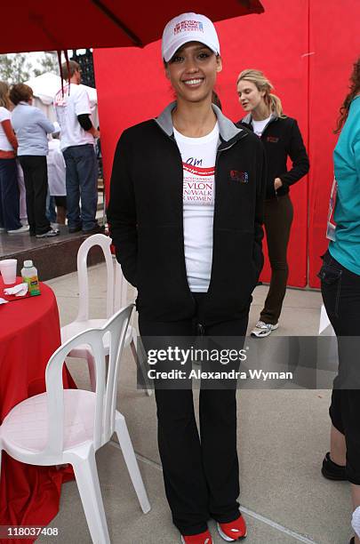 Jessica Alba during The Entertainment Industry Foundations 14th Annual Revlon Run/Walk for Women at Los Angeles Memorial Coliseum at Exposition Park...