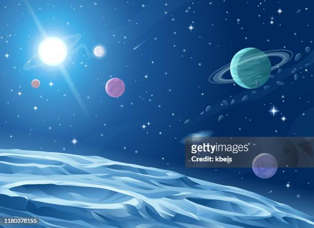 deep space - copy space stock illustrations