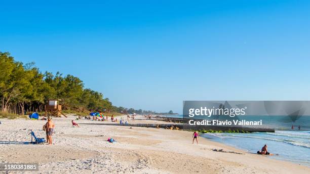florida (us) - manatee beach on anna maria island - anna maria island stock pictures, royalty-free photos & images