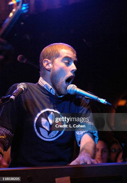 Andrew McMahon of Jack's Mannequin during Jack's Mannequin in Concert at the Viper Room in Hollywood - January 25, 2006 at Viper Room in Hollywood,...