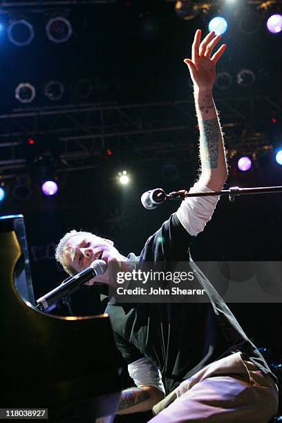 Andrew McMahon of Jack's Mannequin during Jacks Mannequin in Concert at the House of Blues in Anaheim - April 14, 2006 at House of Blues in Anaheim,...