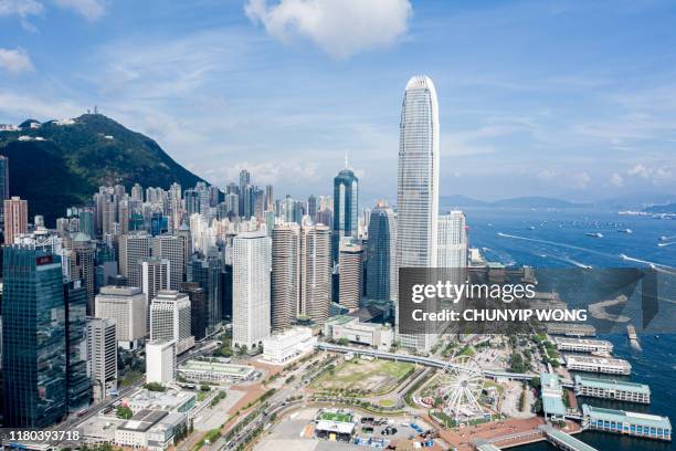 hong kong city - ifc centre stock pictures, royalty-free photos & images