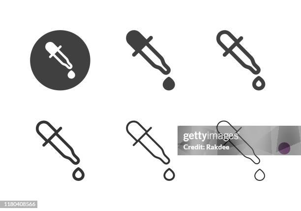 stockillustraties, clipart, cartoons en iconen met dropper icons-multi-serie - pipette