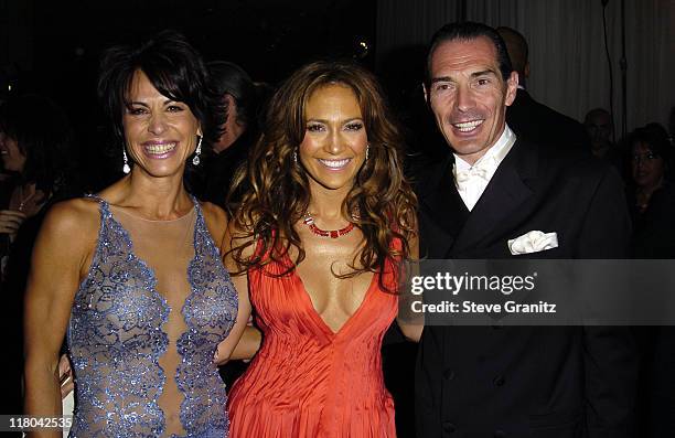 Giselle Fernandez-Farrand, Jennifer Lopez and MGM Chairman and CEO Alex Yemenidjian