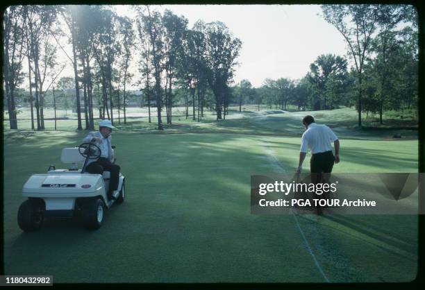 Marking Ground Under Repair Rules Officials Photo by Jeff McBride/PGA TOUR Archive via Getty Images