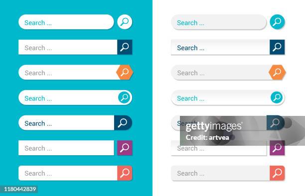ilustrações, clipart, desenhos animados e ícones de modelos de barra de pesquisa - faixa web