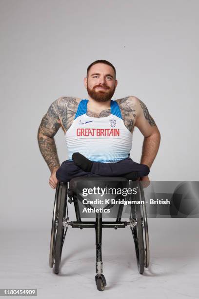 Mickey Bushell of the Great Britain & Northern Ireland Para Athletics team poses for a portrait on November 5, 2019 in Dubai, United Arab Emirates....