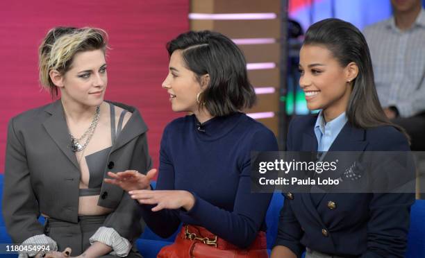 The cast of "Charlie's Angels" are guests on "Good Morning America," Wednesday, November 6, 2019 on ABC. GMA19 KRISTEN STEWART, NAOMI SCOTT, ELLA...