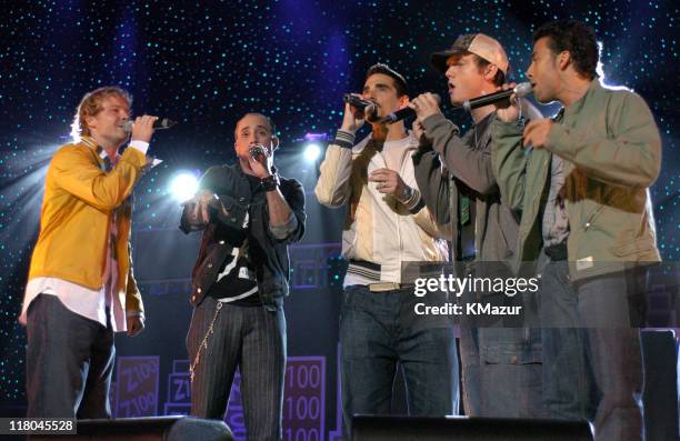 Backstreet Boys during Z100's Zootopia 2004 - Show at Madison Square Garden in New York City, New York, United States.