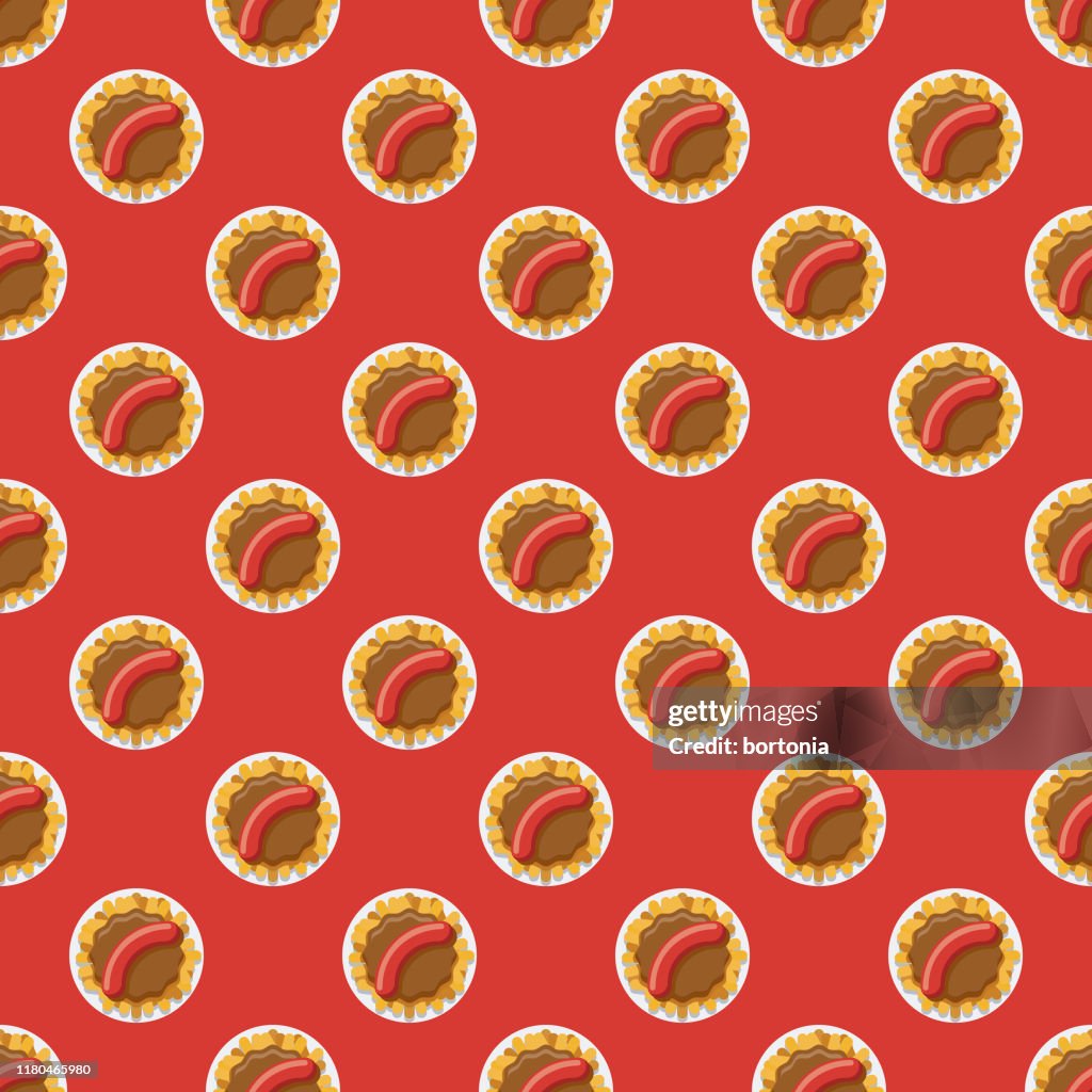 Currywurst Beer Fest Pattern